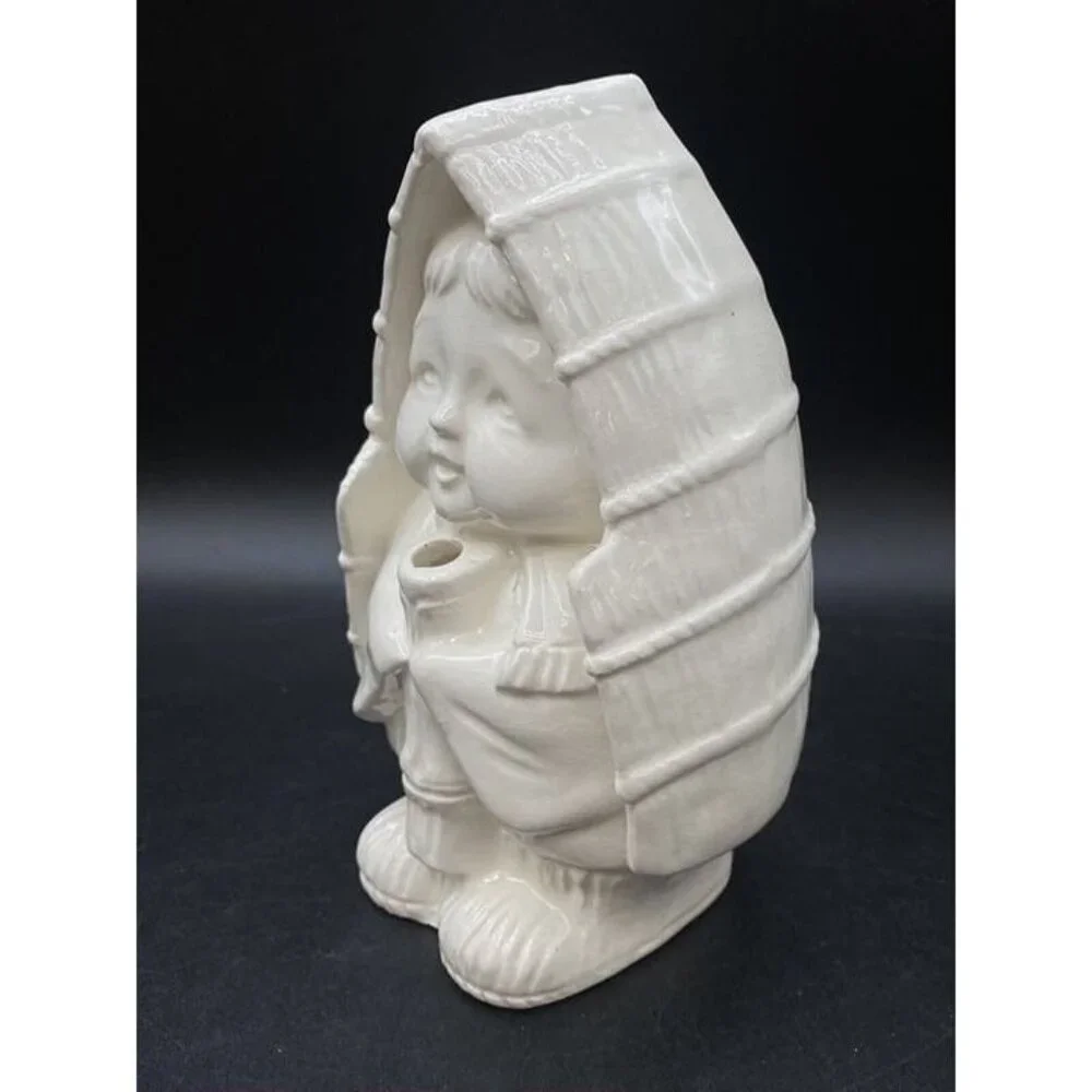 Japan Benihana Tokyo Cocktail Tiki Drink Mug Canoe Boy Grass Head Cover